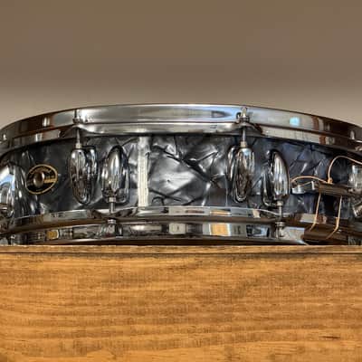1990's Slingerland 4x14 Black Diamond Pearl Artist Snare Drum image 6