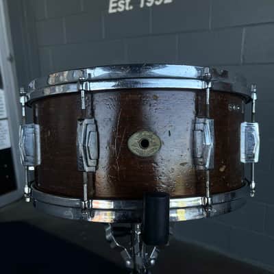 Vintage 40's Ludwig & Ludwig Super Mahogany 6.5x14" Snare Drum image 3