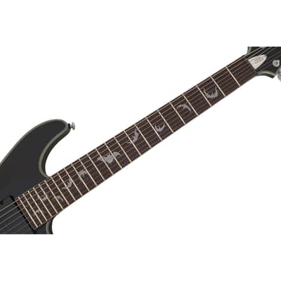 Schecter Damien Platinum-7 guitar in Satin Black B-Stock 0334 image 3