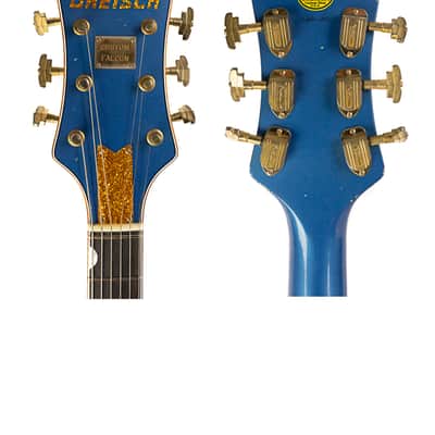 2017 Gretsch Masterbuilt Steven Stern '59 Falcon Relic Relic Lake Placid Blue image 7