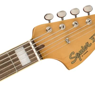 Squier Classic Vibe Bass VI 6-String Bass Guitar, Laurel Fingerboard, Black image 4