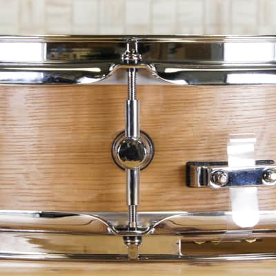 Click Icon 4x14 10ply Maple Snare Drum -Flaky Oak Veneer Satin Oil image 5