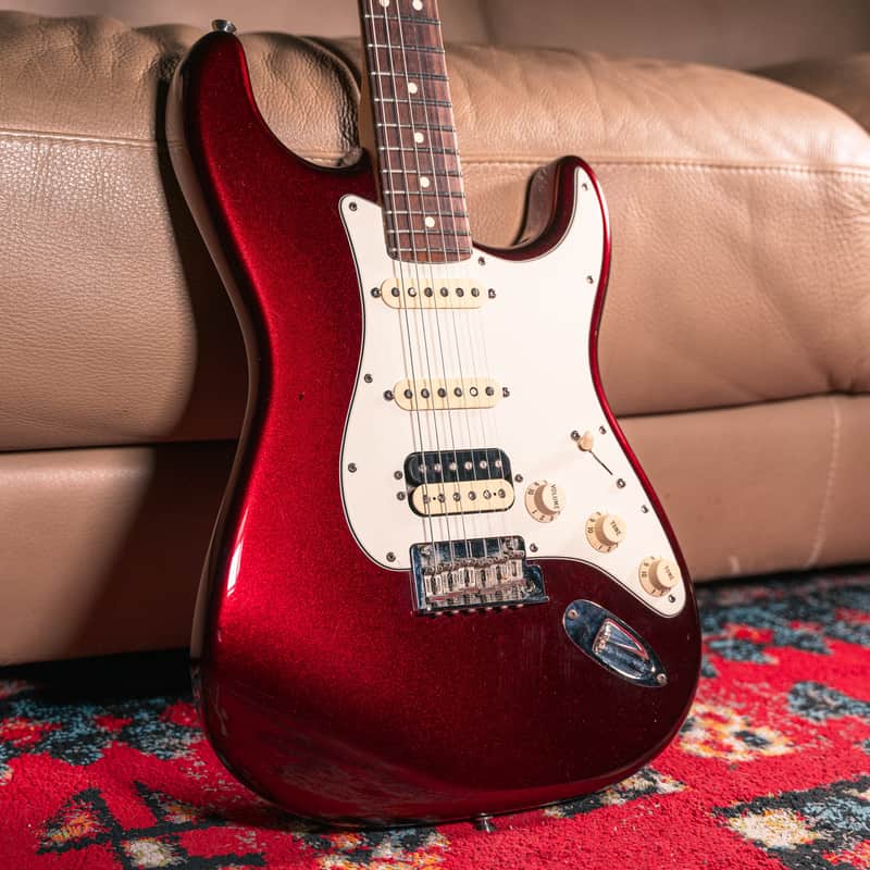 Fender American Standard Stratocaster HSS in Bordeaux Metallic, Pre-Owned image 1