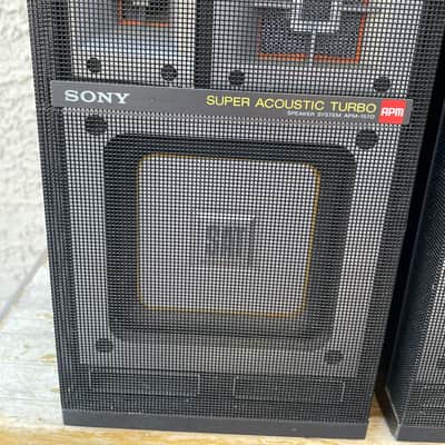 Vintage Sony APM-157D Stereo Speakers For Sony FH-100 80s image 2