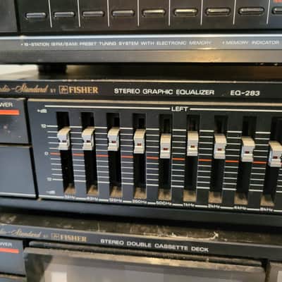 1980 Fisher Studio Standard Component Stereo System Amp, Tuner, 10 Band EQ & Double Cassette Player image 4