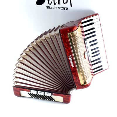 Vintage German Made TOP Piano Accordion Weltmeister 60 bass,8 sw.+Original Hard Case&Shoulder Straps image 7
