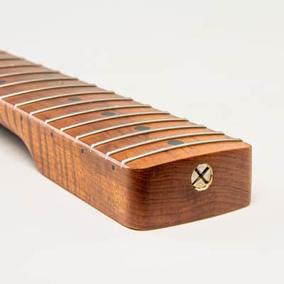 Allparts SMNF-50U-RF Select "50s U" Vintage Replacement Strat Neck AAA+ Roasted Flame Maple - Licensed by Fender image 5
