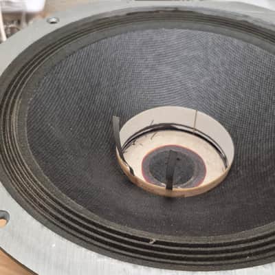 JBL D-110f professional INSTRUMENT loudspeaker CUSTOM RECONE RECREATION 70s - Black image 5