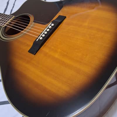 Epiphone AJ200SCE Advanced Jumbo Vintage Sunburst Gloss image 1