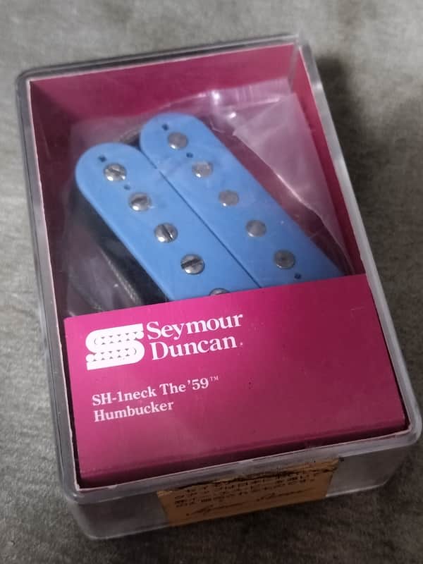 1980s Blue Bobbins Seymour Duncan SH-1n '59 Neck Humbucker 59NJ SH-1N SH1N image 1