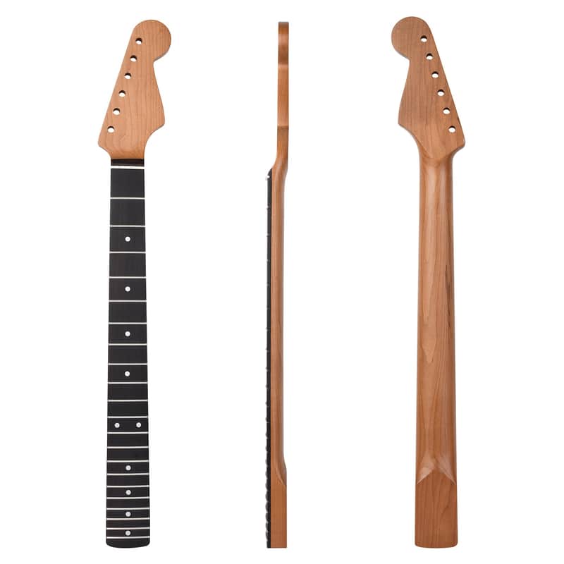[Matte] 21-Fret Electric Guitar Neck for ST Style- Roasted Maple Neck, Rosewood Fretboard, 9.5" Radius,price include the import duty for US buyer image 1