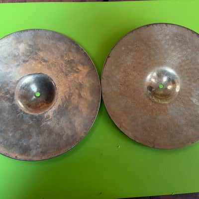 Zildjian 14" Z Series Dyno Beat Hi-Hat Cymbals (Pair) 1986 - 1993 - Brilliant image 5