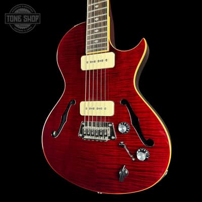 Used Epiphone Blues Hawk Deluxe Trans Red w/soft case TSU25232 image 3