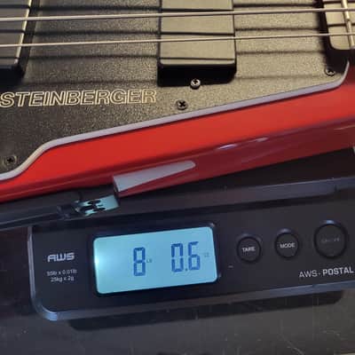 Steinberger XP-2A Headless Bass 1988 • Red • Active EMGs • Restored image 17