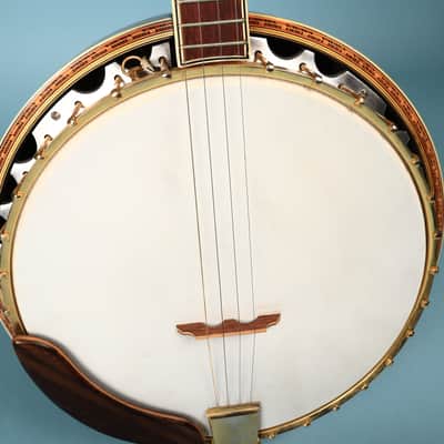 Crown Kent Vintage 4 String Banjo with Block Inlays MIJ Japan image 8