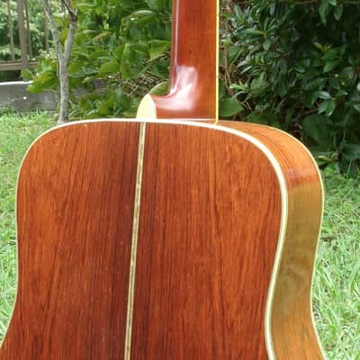 1975 Yairi YW-600 Dreadnought Guitar New Jacaranda Natural+Vintage Hard Case image 8