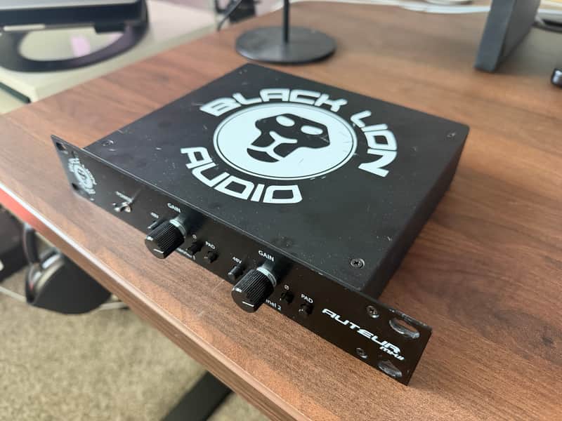 Black Lion Audio Auteur MKII 2-Channel Mic Preamp 2010s - Black image 1