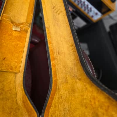 Victoria Fender Coronado Gibson EB Bass Case Yellow Lined 1960s image 4
