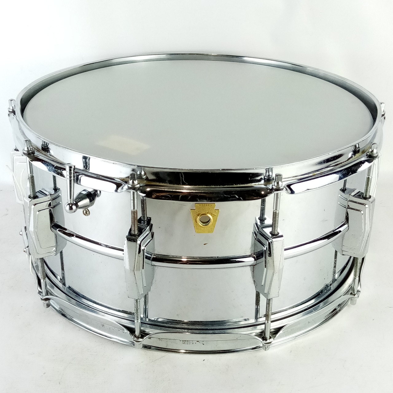 Ludwig 402 '66 Supraphonic 6.5x14"Snare Drum Keystone Badge Supra-Phonic #432805 — main photograph