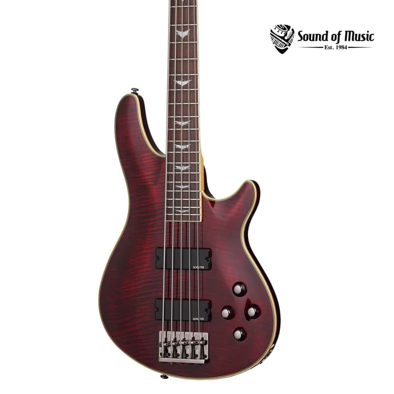 Schecter Omen Extreme-5 5-String Electric Bass - Black Cherry image 1