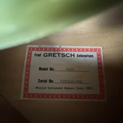 Gretsch Double Anniversary Model 6118 Smoke Green MIJ Terada - 1993 image 6