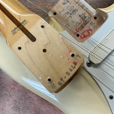 2002 Fender ST-54 95LS 1954 Reissue Stratocaster Eric Clapton Specs Vintage White V Neck prof MIJ image 20