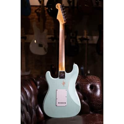 Fender Custom Shop LTD Fat 1954 Stratocaster Relic MN Faded Aged Surf Green image 6