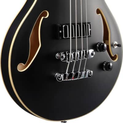 Ibanez AGB200 Semi-hollow Bass Guitar - Black Flat (AGB200BKF) image 2