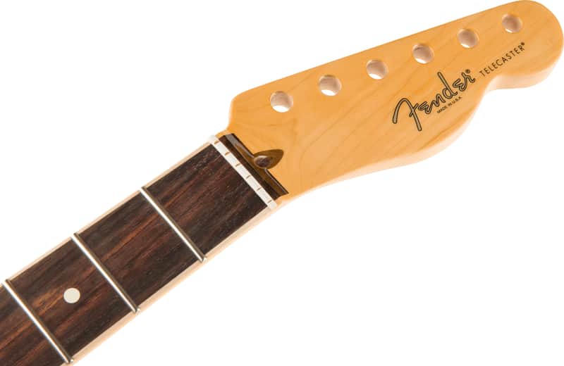 Fender American Channel Bound Telecaster® Neck, 21 Med Jumbo Frets - Rosewood