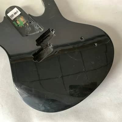 Black 4 String Electric Bass Basswood Body image 4