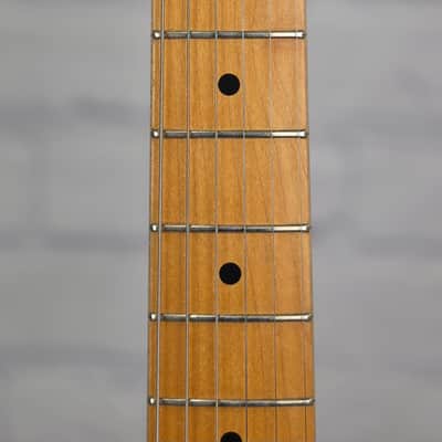 USED Fender Custom Shop 1956 Stratocaster Relic 6 String Electric Guitar Closet Classic Fiesta Red image 4