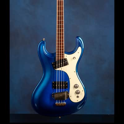 Mosrite 'Custom' Ventures Bass 1966 Metallic Blue Floral image 1