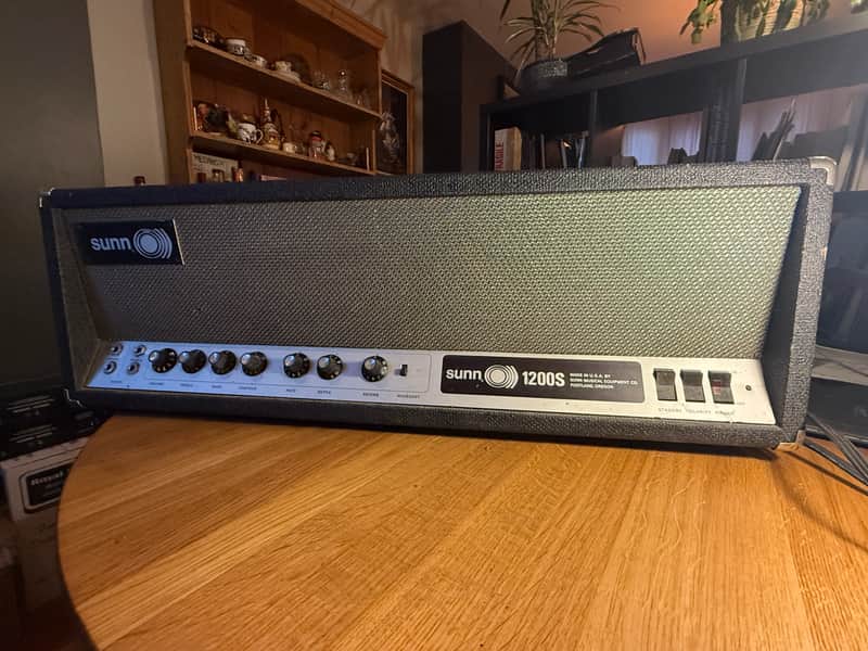 Sunn 1200S Head 1970s - Black image 1