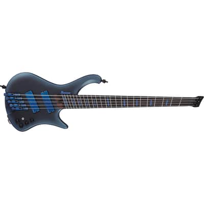 Ibanez EHB5MSBSP EHB Ergonomic Headless Multi-Scale 5-String Bass w/ Fishman Fluence Pickups & Gig Bag - Midnight Arctic Ocean Matte image 3