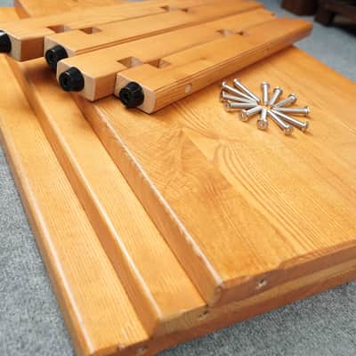 Honey Oak Audio Rack – Solid Wood 3-Tier Hi-Fi Rack – 5-Year Warranty image 11