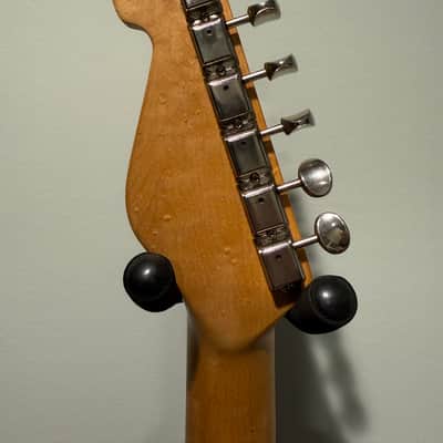 Don Grosh Bent top electric guitar hand made in the USA ohsc aged lake placid blue Trans blue image 5