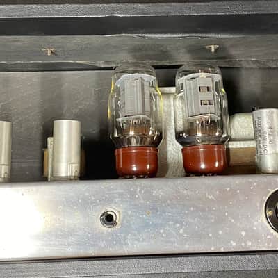 1963 "MG" Marshall JTM45 MKII Coffin logo with 4x12 cabinet image 19