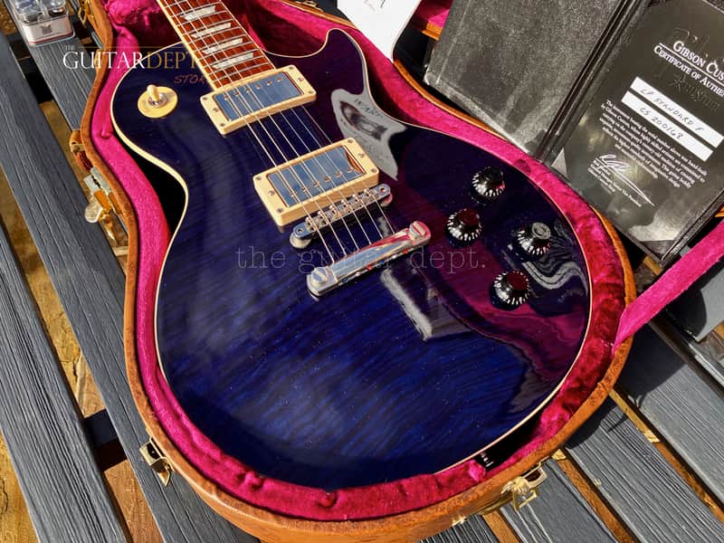 ♚SUPER RARE♚2012 Gibson CUSTOM SHOP Les Paul Standard 'AAAAA' FIGURED♚8.9LB♚COBALT BLUE image 1