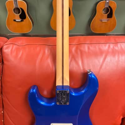 2004 50th Anniversary Fender American Series Stratocaster with Maple Fretboard Chrome Blue image 18