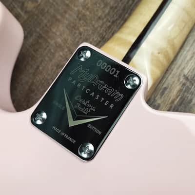 MyDream Partcaster Custom Built - Pink/Ivory Charlie Christian image 9