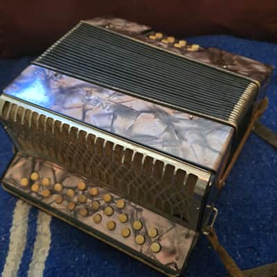 Vintage Hohner Liliput Club Diatonic Button Accordion Bb/Eb - A=440 Pitch - Mint Bellows w/ Original Case image 17