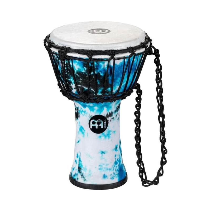 Meinl Percussion 7" Jr. Djembe - Galactic Blue Tie Dye image 1