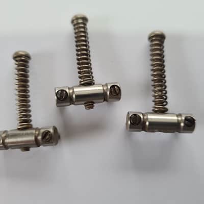 Original 1968 Vintage Fender Telecaster bridge saddles - Barrel type image 4