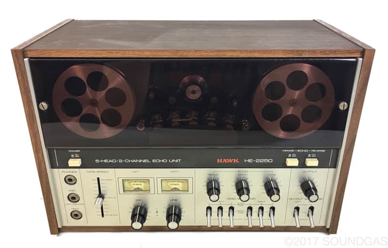 Hawk HE-2250 Superb Stereo Tape Delay - 5-Head/2-Channel Echo | Reverb