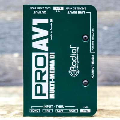 Radial Engineering ProAV1 Multi-Media DI Versatile Passive Multimedia Direct Box image 1