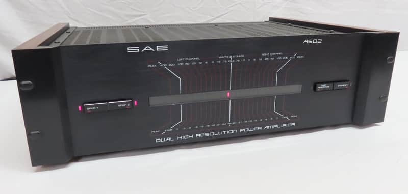 Vintage SAE A502 Stereo Power Amplifier - 200 Watts Per Channel Amp / 600 Mono