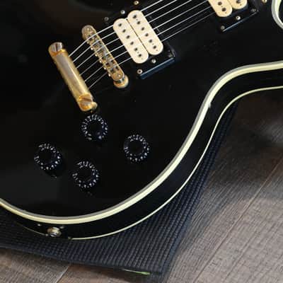1976 Gibson Les Paul Custom Double Cream Electric Guitar Black Ebony + OHSC image 6