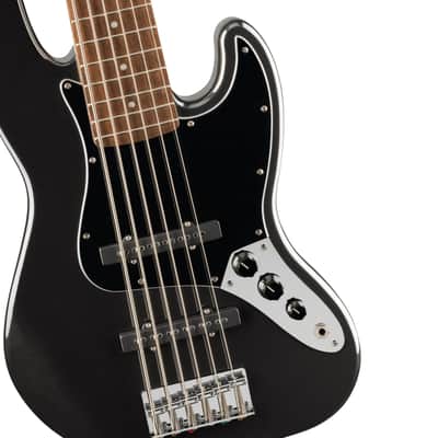 Squier Affinity Series Jazz Bass VI LRL Black Metallic - 6-String Electric Bass image 3