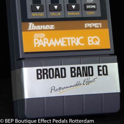 Ibanez PPE-1 DCP Parametric EQ 1989 s/n 211617 Japan mounted with 5x JRC4558D op amps image 3