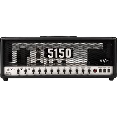 EVH 5150 Iconic Series 80W Head Black - Tube Amp Head for Electric Guitars image 2